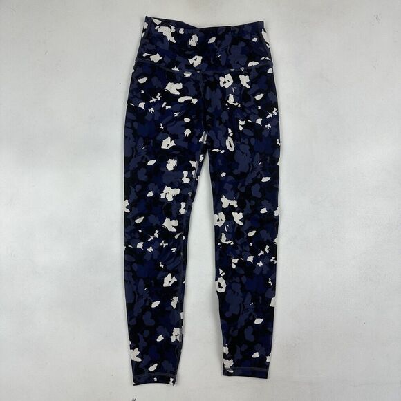 Old Navy Active CORE Go-Dry Elevate High Rise 7/8 Legging Blue Floral Size Small - Picture 2 of 9